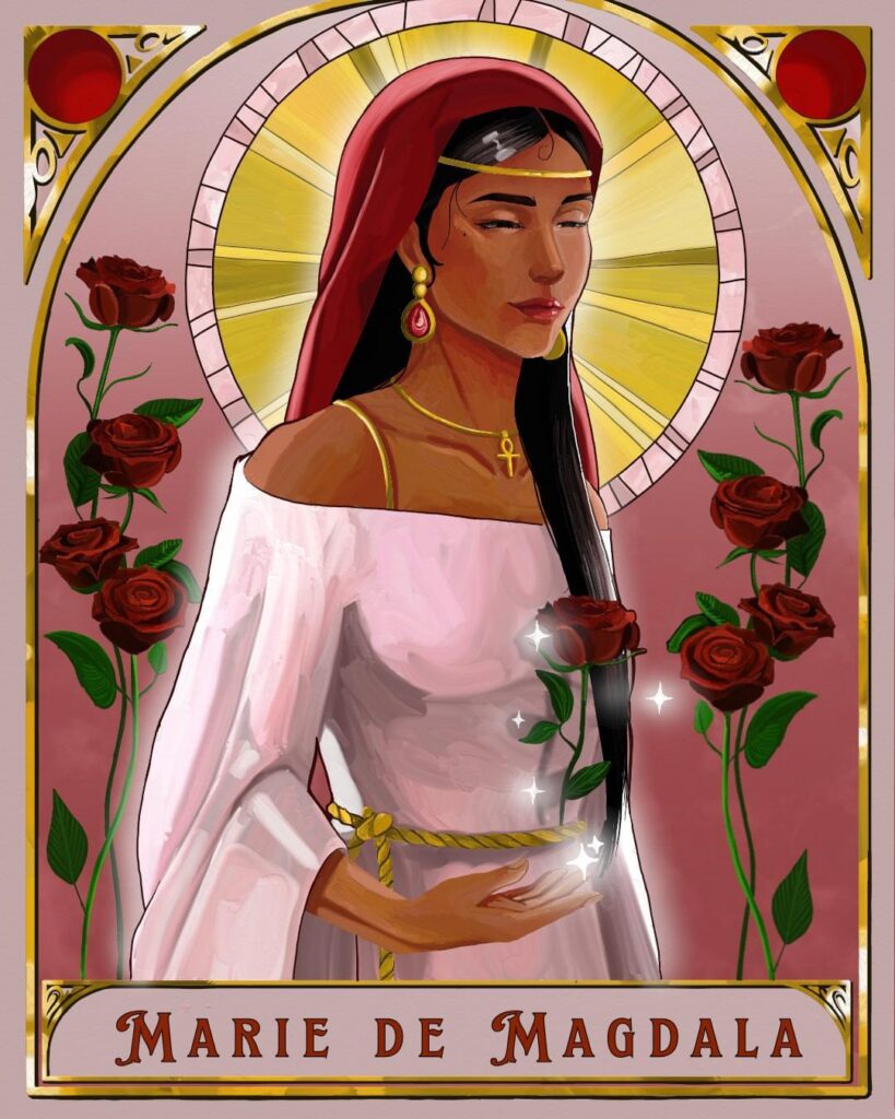 Illustration de Marie de Magdala, symbole du féminin sacré